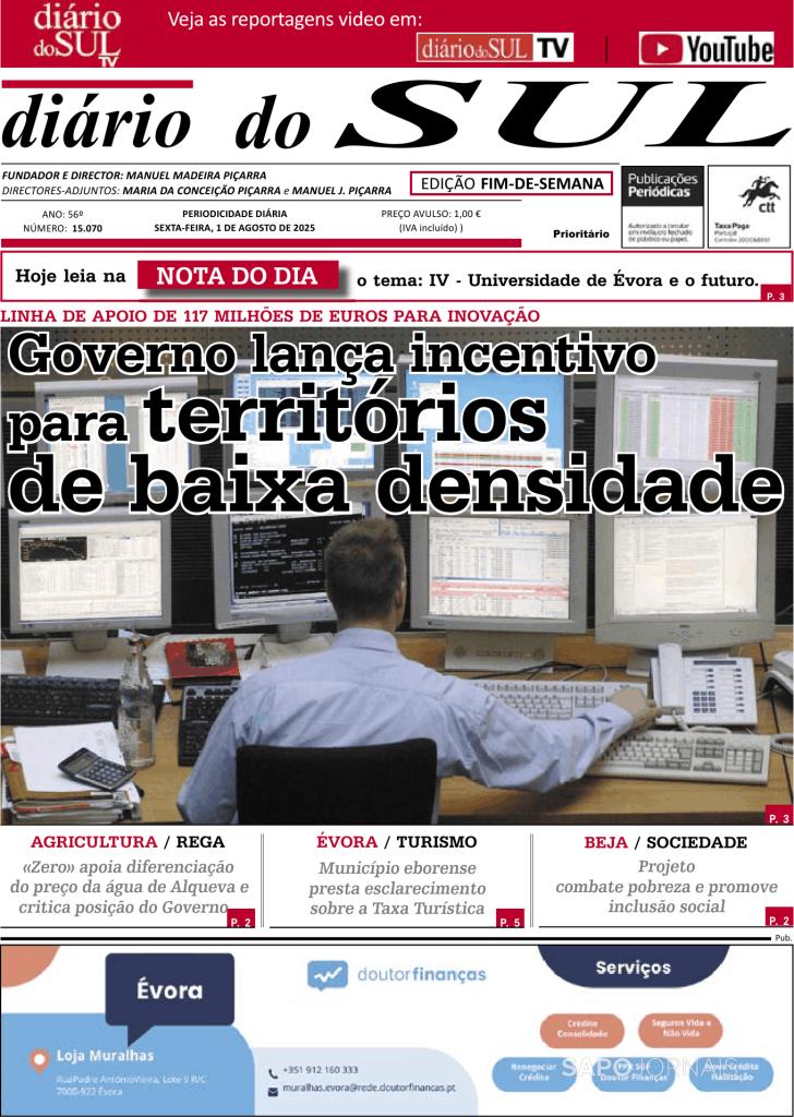 Capa Dirio do Sul - 2025-08-01