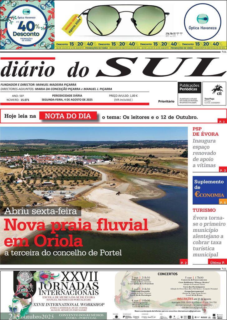 Capa Dirio do Sul - 2025-08-04