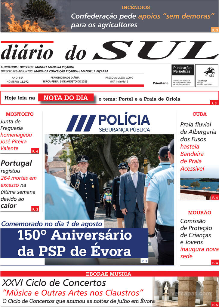 Capa Dirio do Sul - 2025-08-05