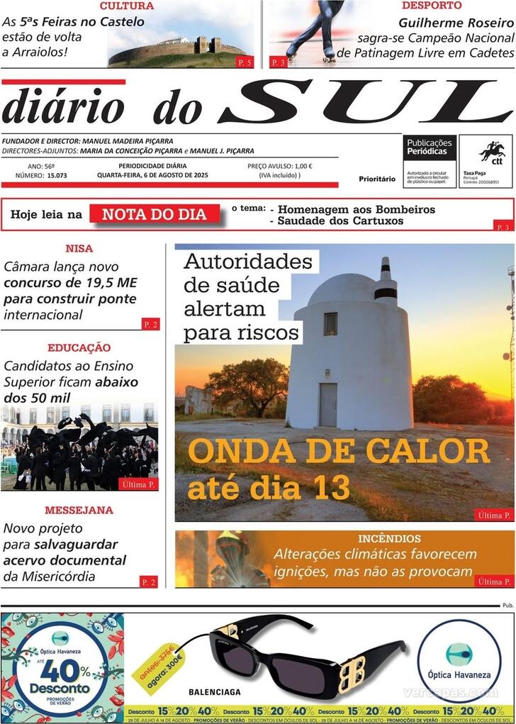 Capa Dirio do Sul - 2025-08-06