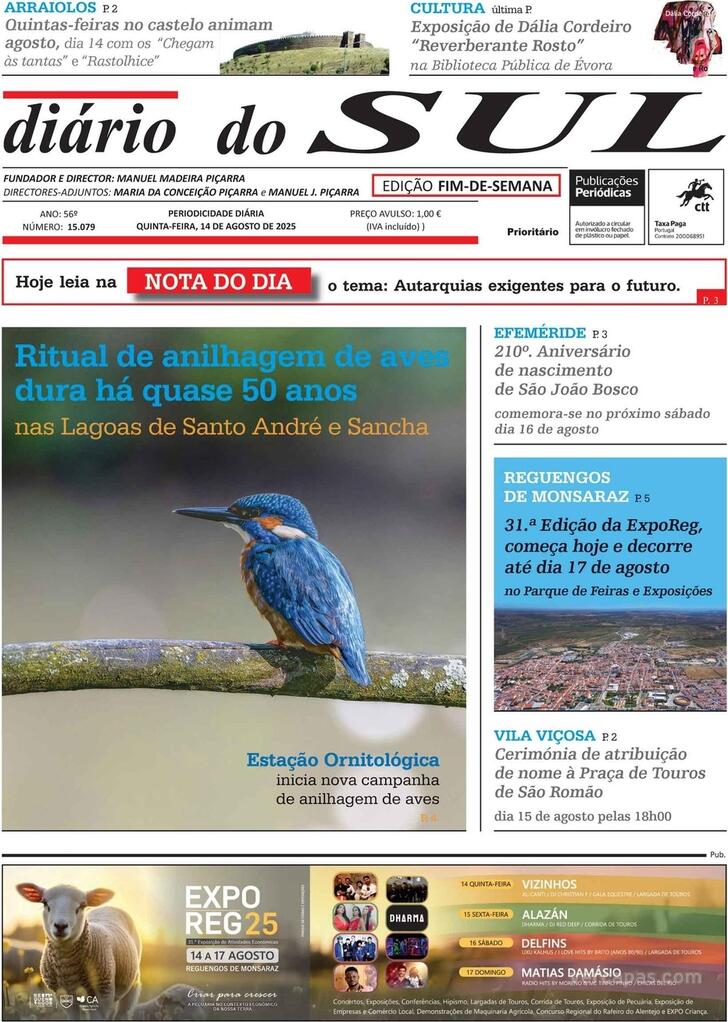 Capa Dirio do Sul - 2025-08-14