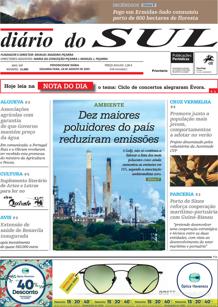 Capa Dirio do Sul - 2025-08-18