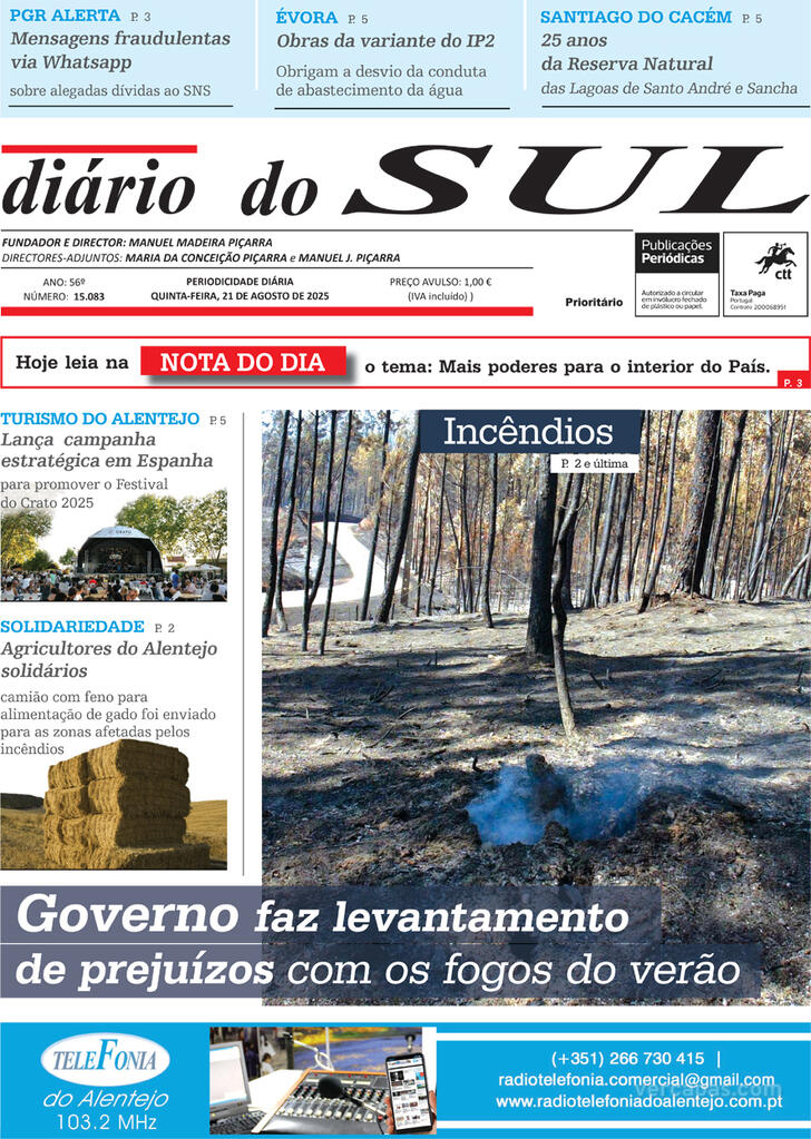 Capa Dirio do Sul - 2025-08-21