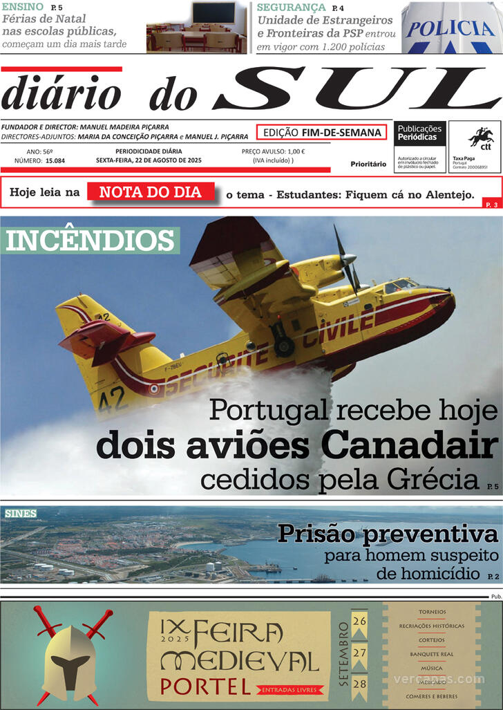 Capa Dirio do Sul - 2025-08-22