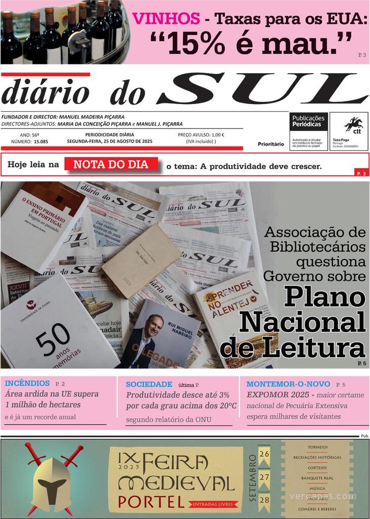 Capa Dirio do Sul - 2025-08-25