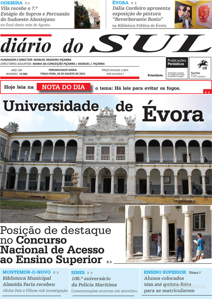 Capa Dirio do Sul - 2025-08-26