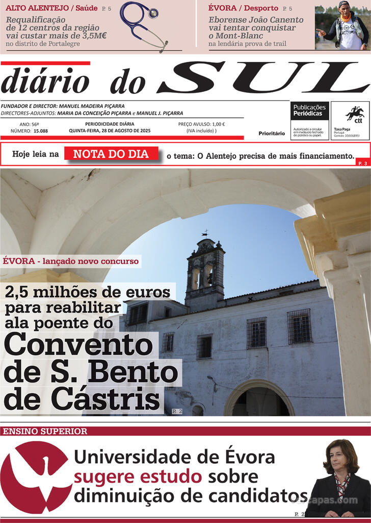 Capa Dirio do Sul - 2025-08-28