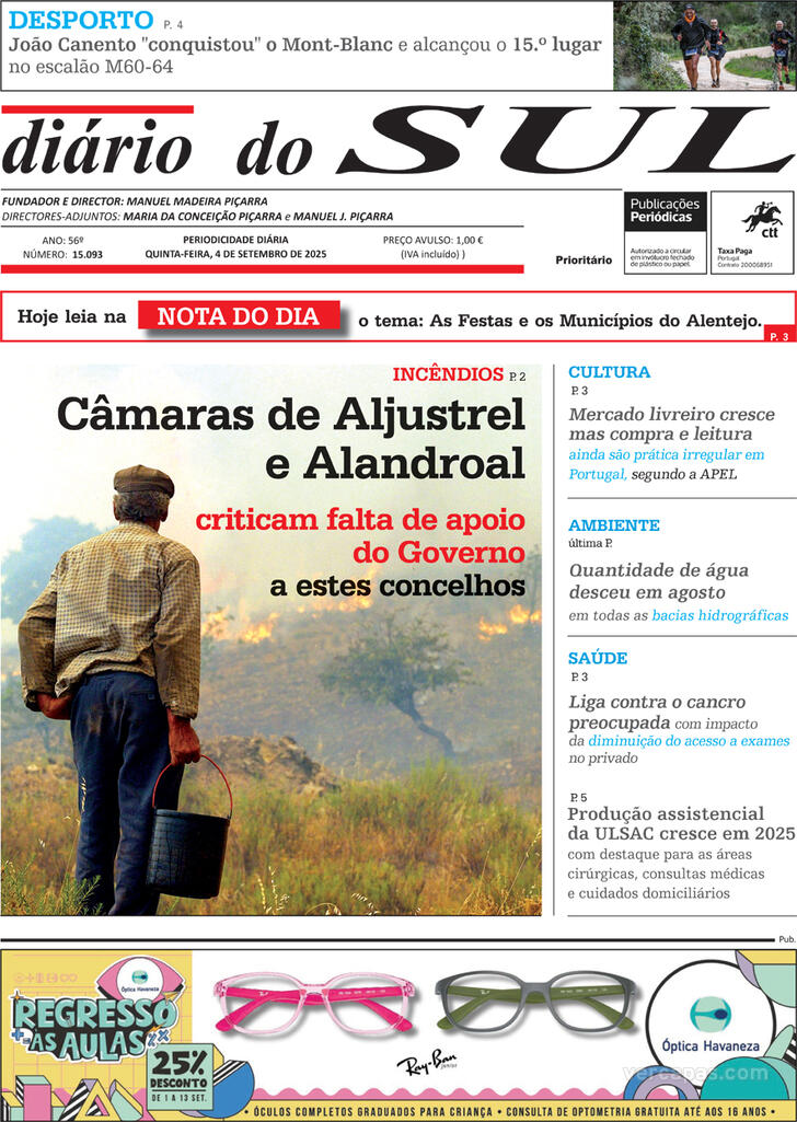 Capa Dirio do Sul - 2025-09-04