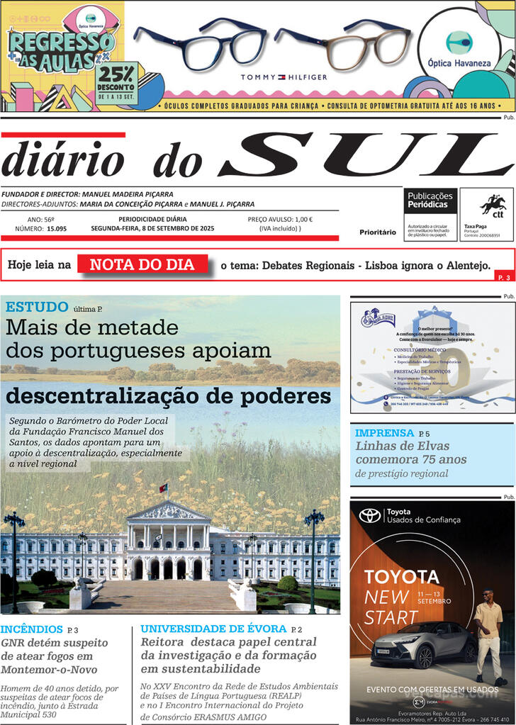 Capa Dirio do Sul - 2025-09-08