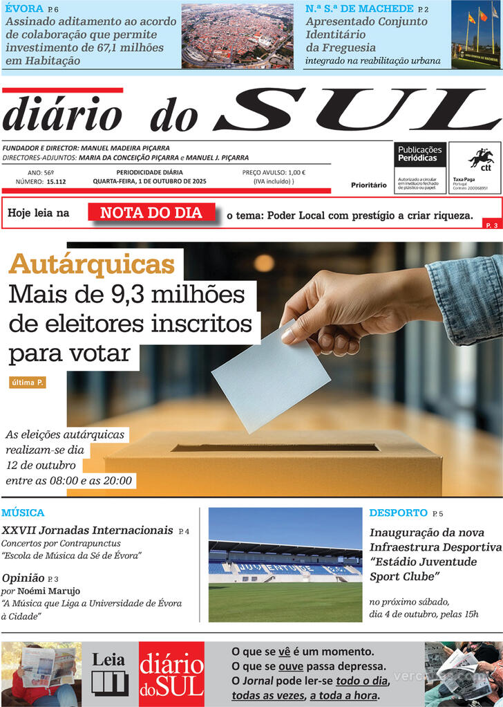 Capa Dirio do Sul - 2025-10-01