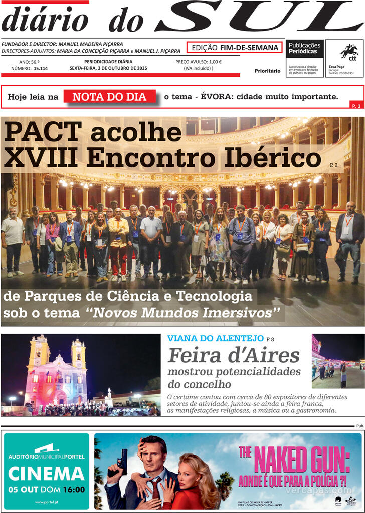Capa Dirio do Sul - 2025-10-03