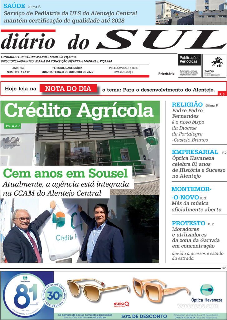Capa Dirio do Sul - 2025-10-08