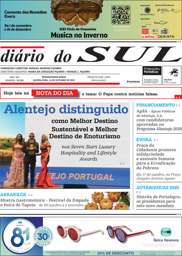 Capa Dirio do Sul - 2025-10-16