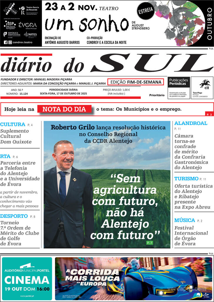 Capa Dirio do Sul - 2025-10-17
