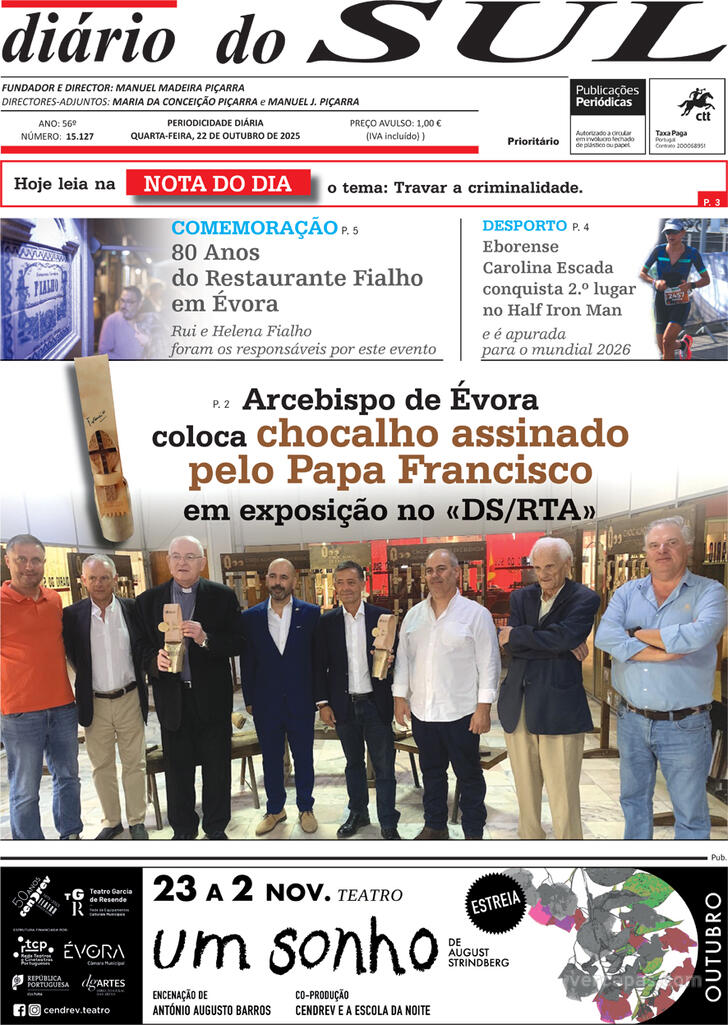 Capa Dirio do Sul - 2025-10-22