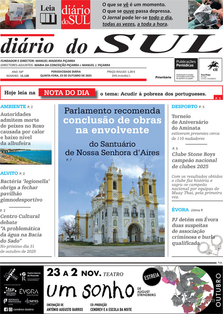 Capa Dirio do Sul - 2025-10-23