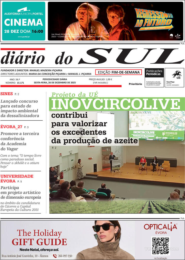 Capa Di�rio do Sul - 2025-12-26