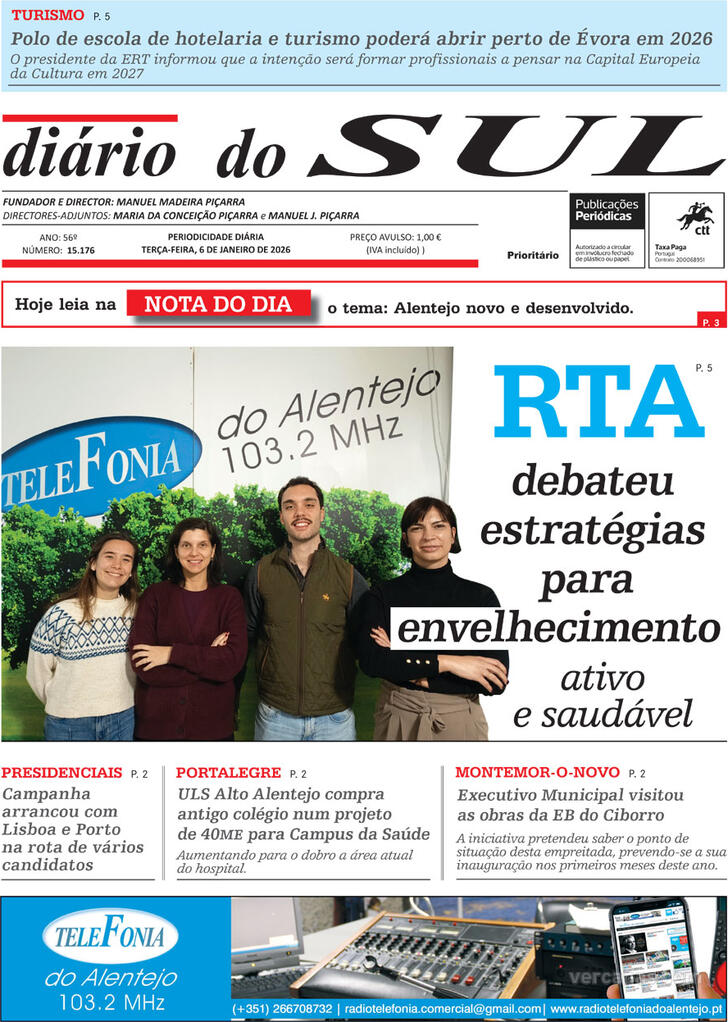 Capa Di�rio do Sul - 2026-01-06