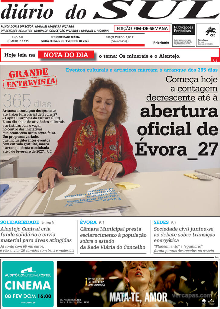 Capa Di�rio do Sul - 2026-02-06