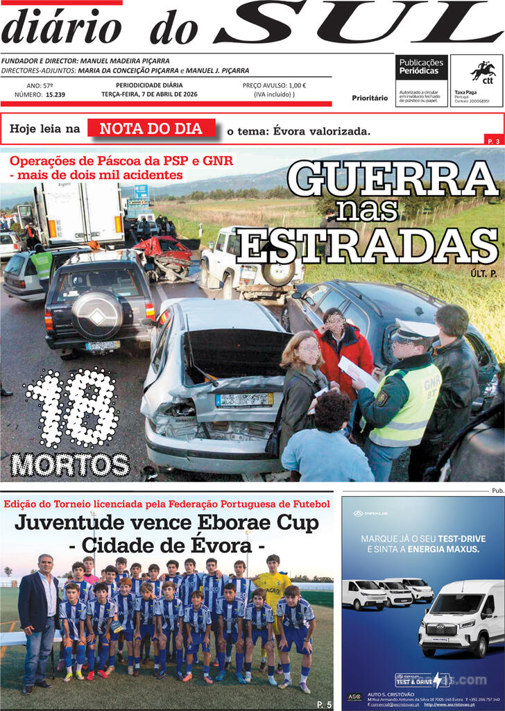 Capa Di�rio do Sul - 2026-04-07