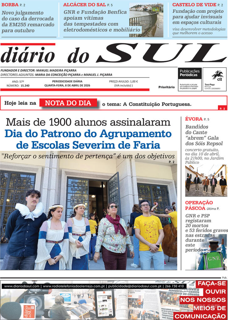 Capa Di�rio do Sul - 2026-04-08