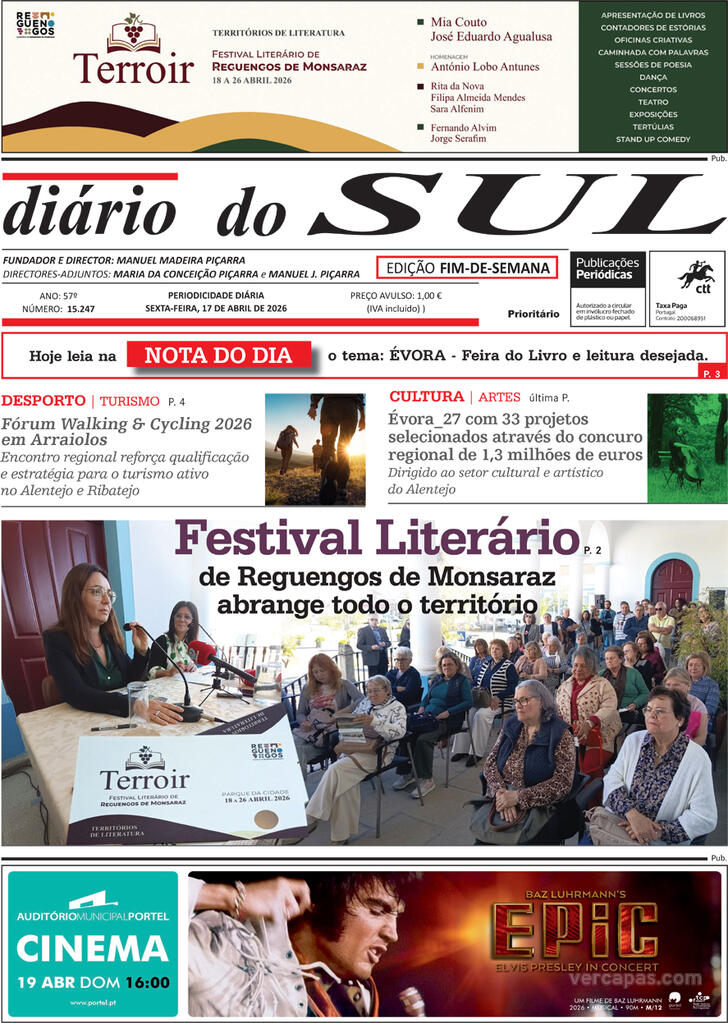 Capa Di�rio do Sul - 2026-04-17