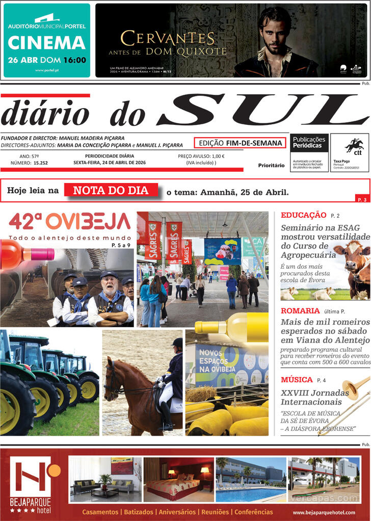 Capa Di�rio do Sul - 2026-04-24