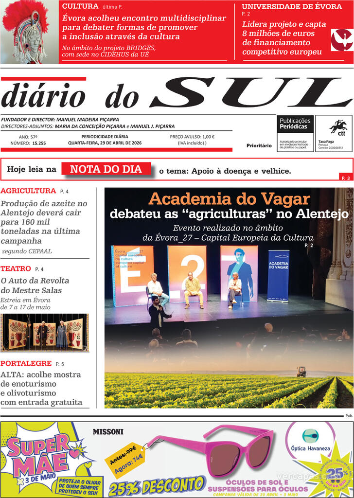 Capa Di�rio do Sul - 2026-04-29