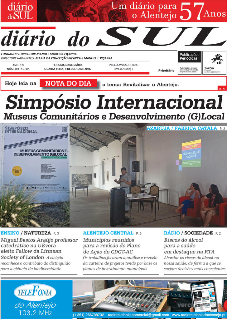 Capa Di�rio do Sul - 2026-07-08