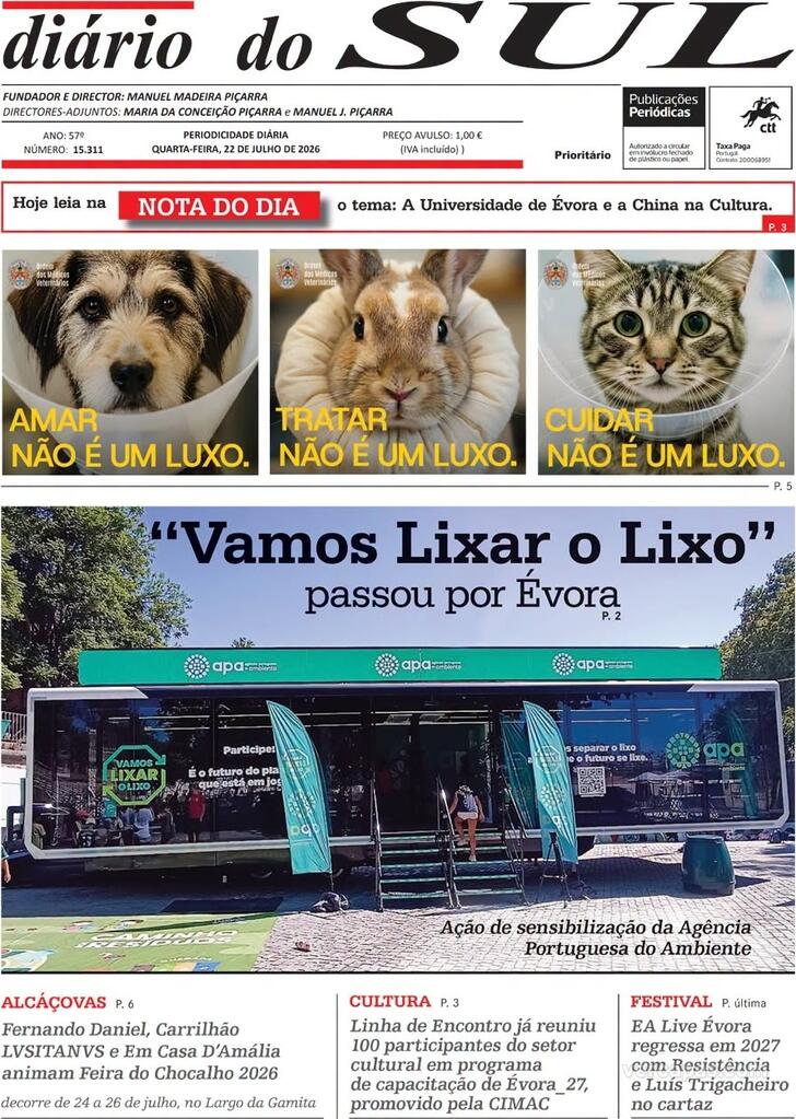 Capa Di�rio do Sul - 2026-07-22