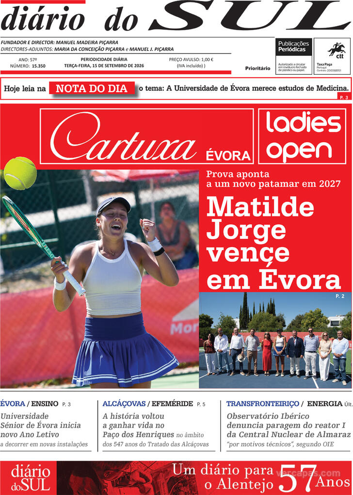 Capa Di�rio do Sul - 2026-09-15