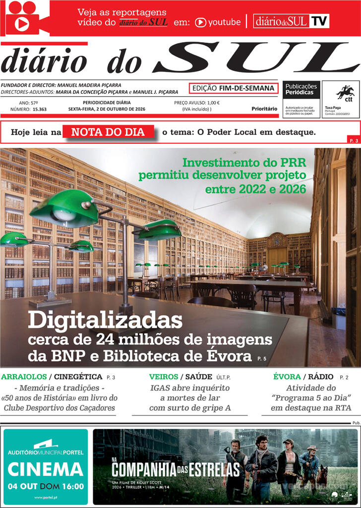 Capa Di�rio do Sul - 2026-10-02