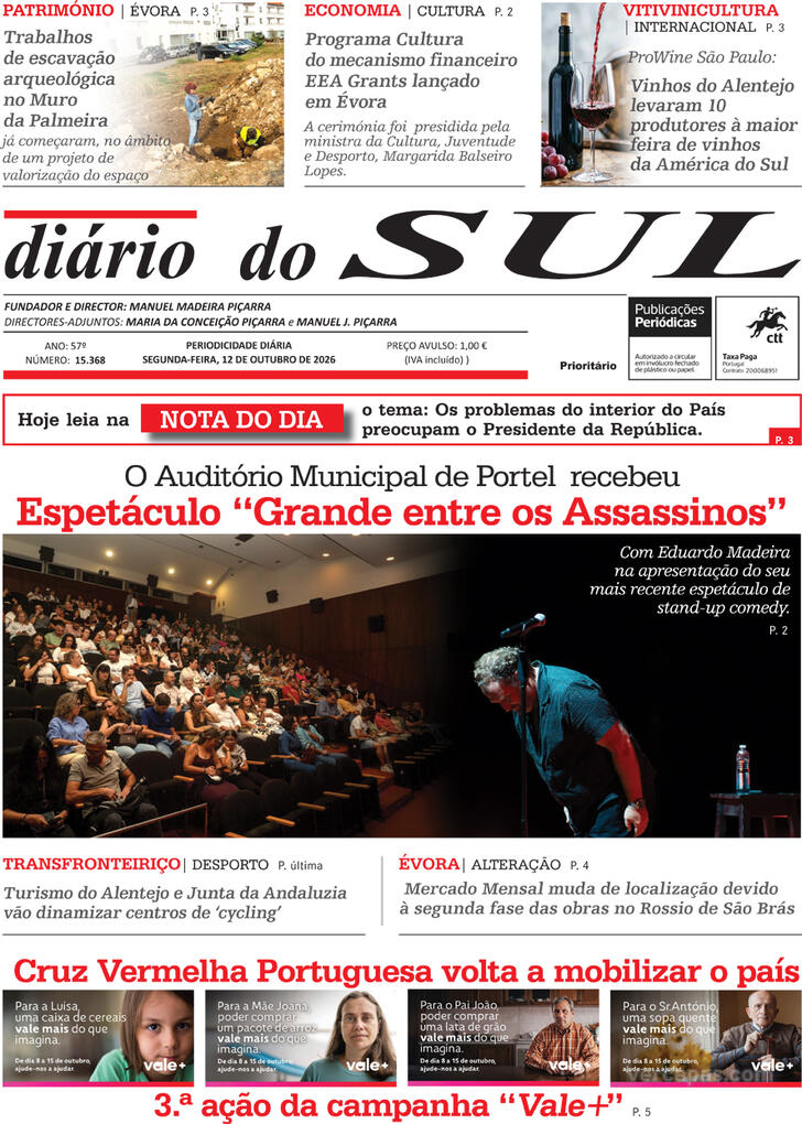 Capa Di�rio do Sul - 2026-10-12