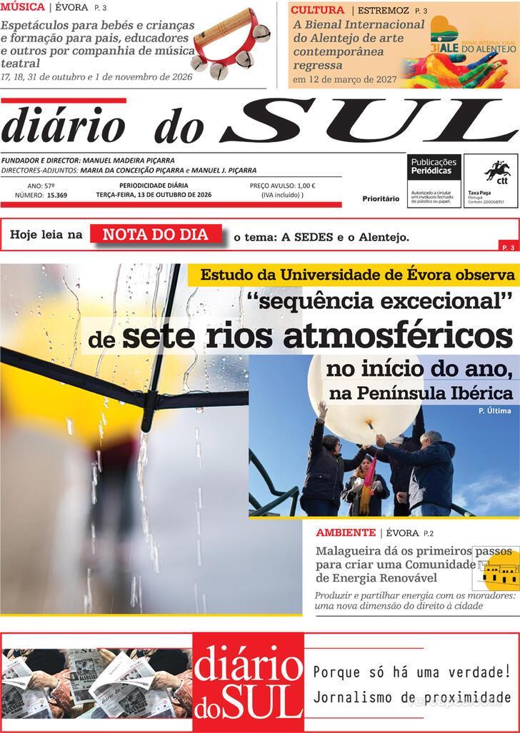 Capa Di�rio do Sul - 2026-10-13