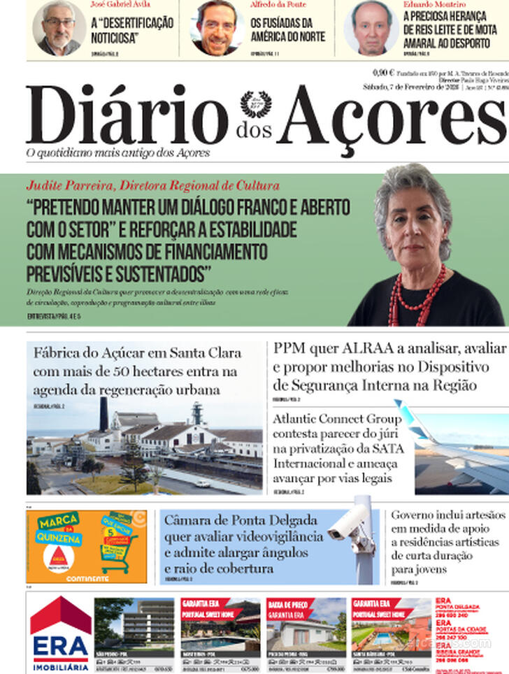 Capa Di�rio dos A�ores - 2026-02-07