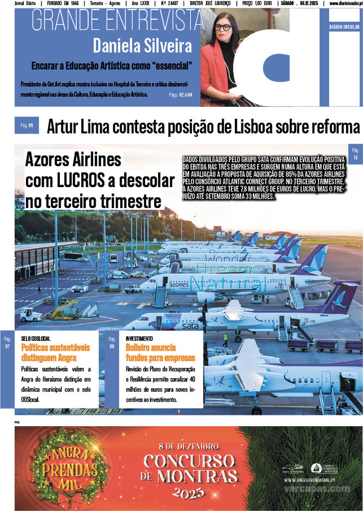 Capa Dirio Insular - 2025-12-06