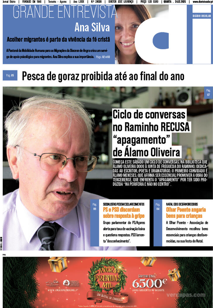 Capa Di�rio Insular - 2025-12-24