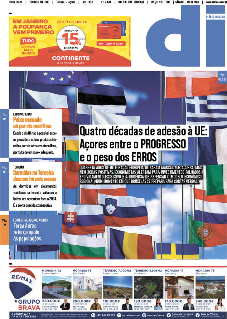 Capa Di�rio Insular - 2026-01-03