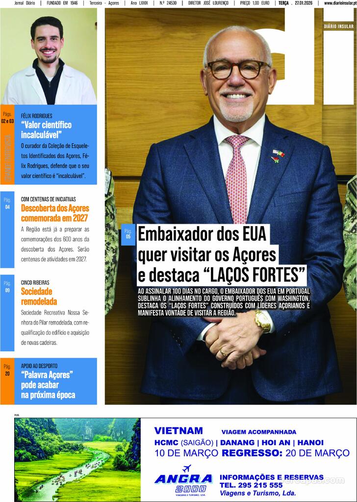 Capa Di�rio Insular - 2026-01-27