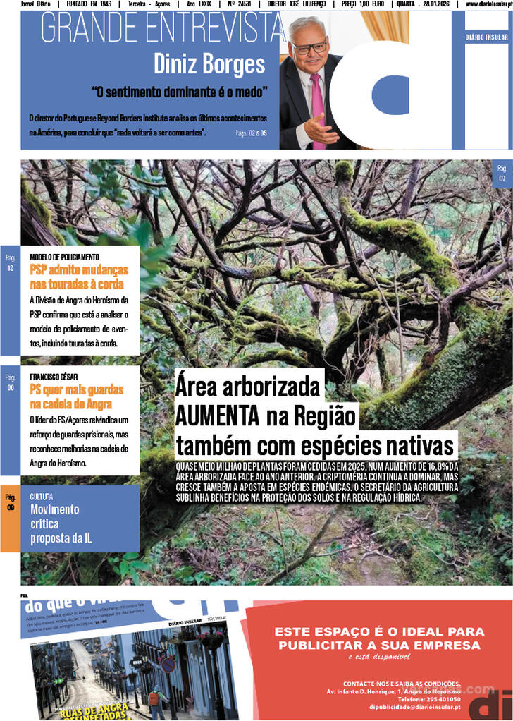 Capa Di�rio Insular - 2026-01-28