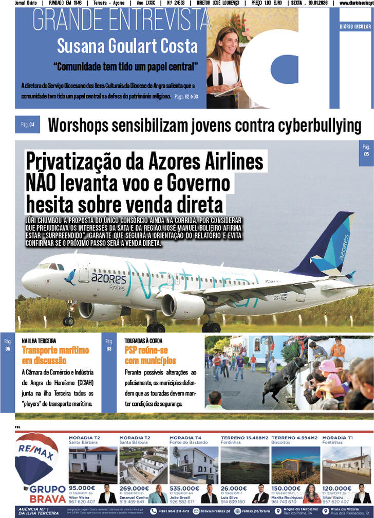 Capa Di�rio Insular - 2026-01-30
