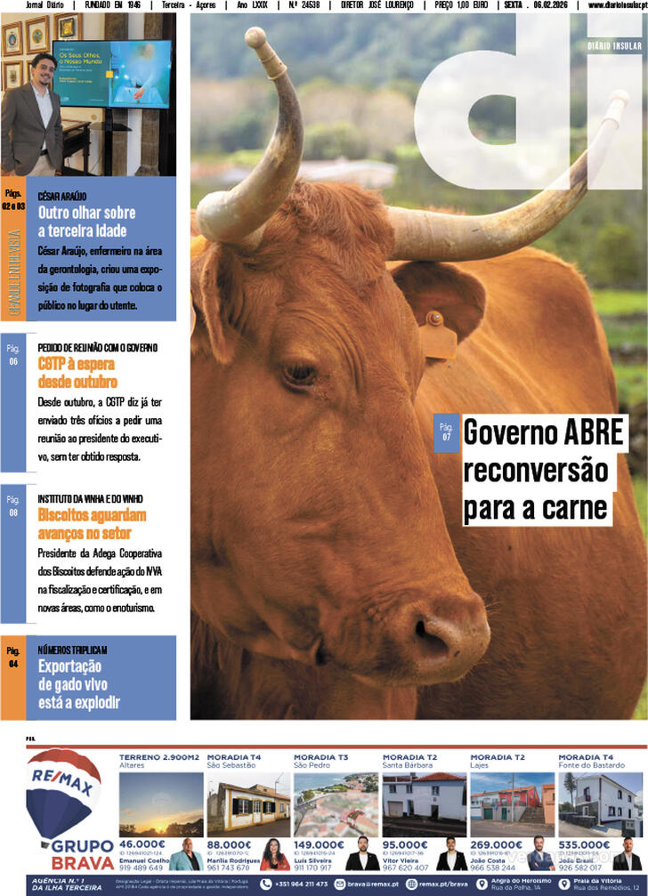 Capa Di�rio Insular - 2026-02-06