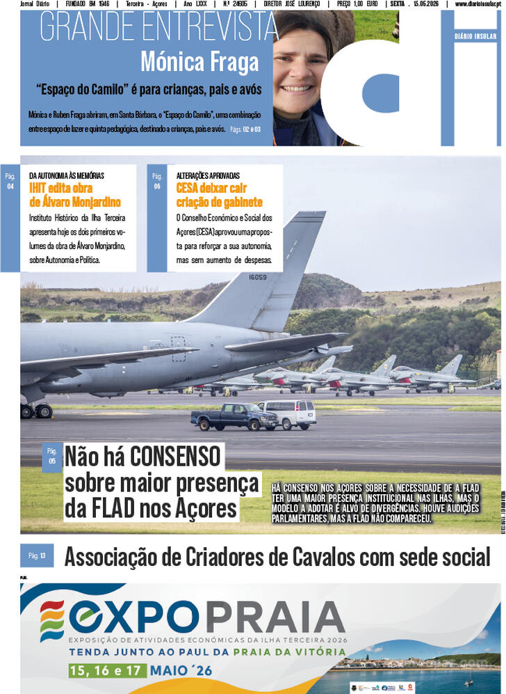 Capa Di�rio Insular - 2026-05-15