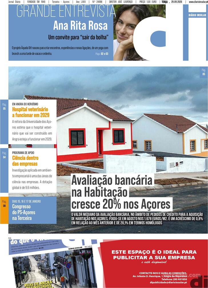 Capa Di�rio Insular - 2026-09-29