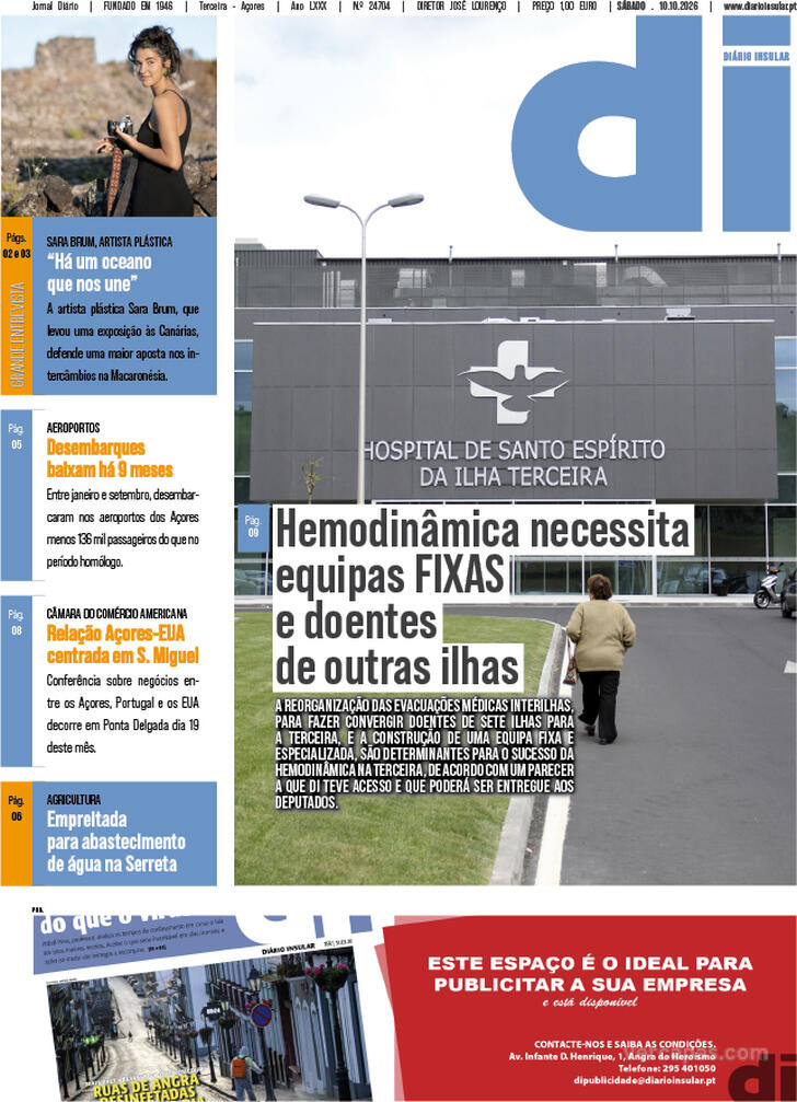 Capa Di�rio Insular - 2026-10-10