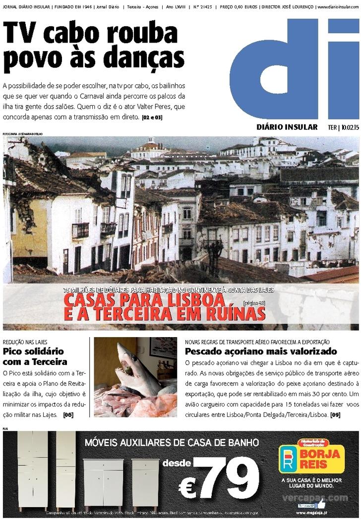 Capa Dirio Insular - 2015-02-10