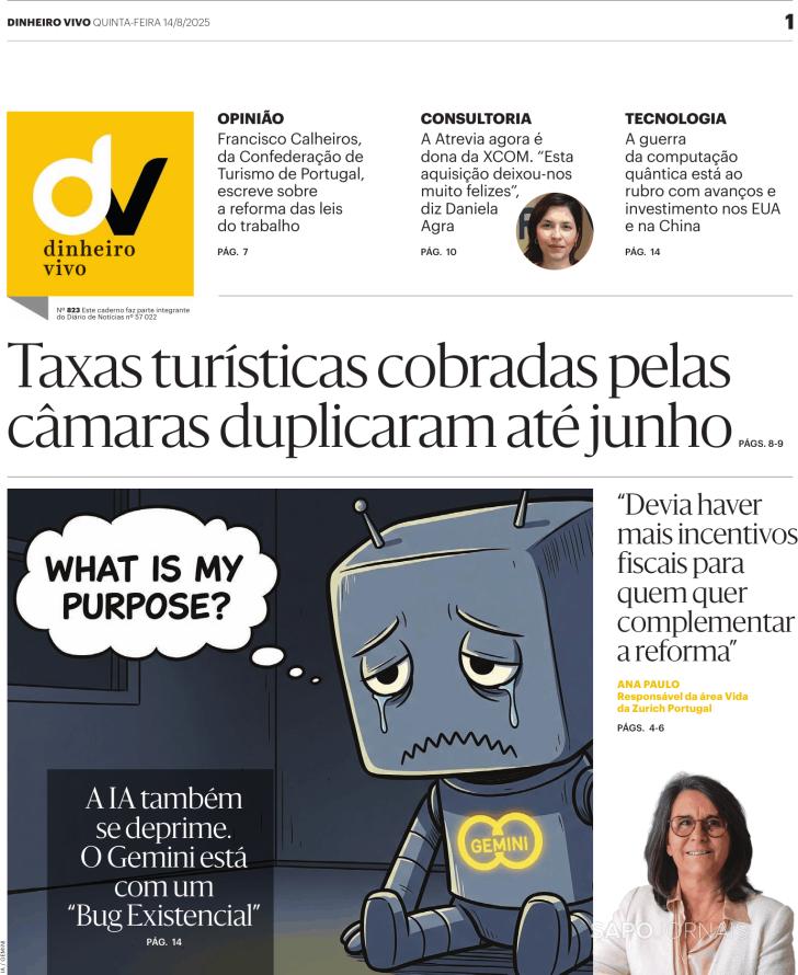 Capa Dinheiro Vivo-DN/JN - 2025-08-14