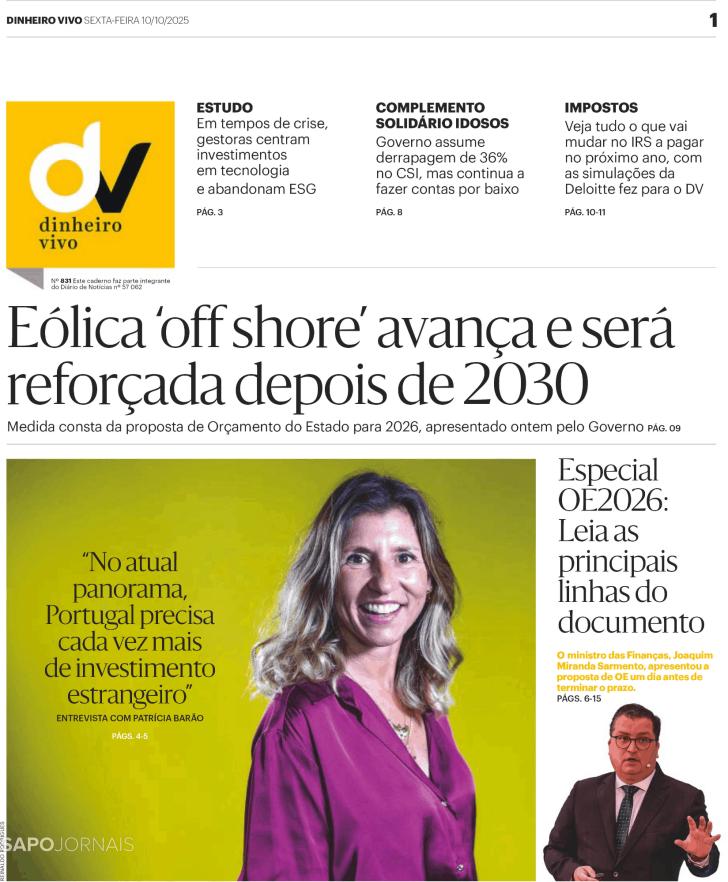 Capa Dinheiro Vivo-DN/JN - 2025-10-10