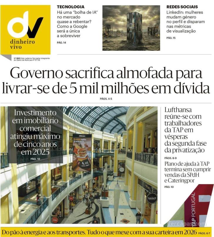 Capa Dinheiro Vivo-DN/JN - 2026-01-02