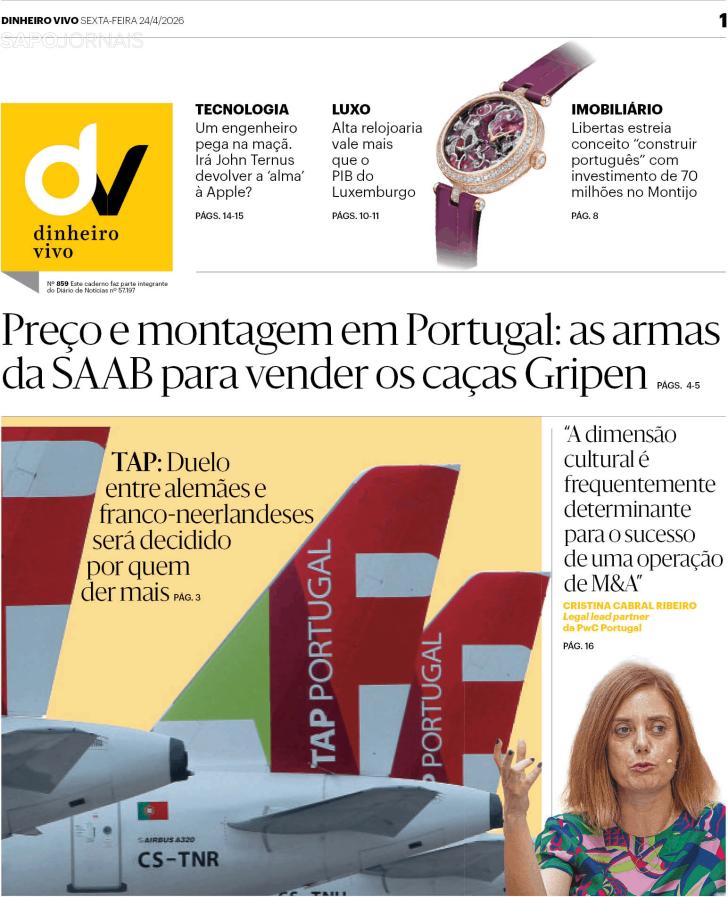 Capa Dinheiro Vivo-DN/JN - 2026-04-24